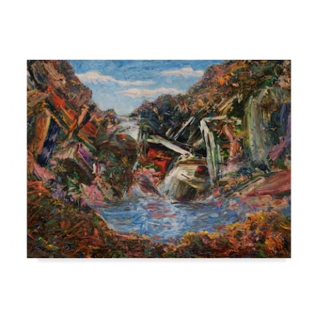 James W. Johnson 'Mountain Pool' Canvas Art,18x24